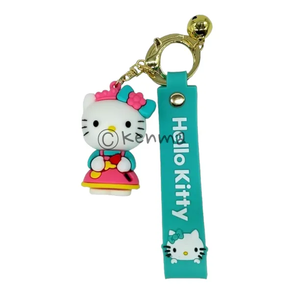 Cute_Sky_Blue_With_Pink_Crown_3D_Hello_Kitty_Lanyard_Rubber_Keychain_Lanyard_Charm