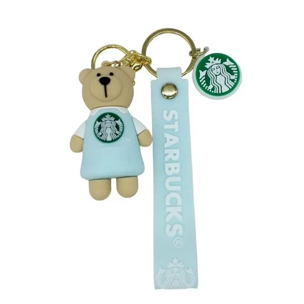 Cute_Star_3D_Blue_Bear_Lanyard_Rubber_Keychain_Lanyard_Charm_Keyring