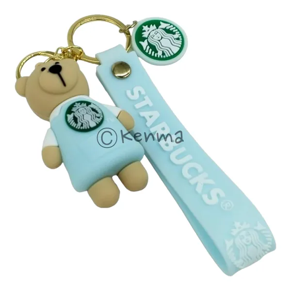 Cute_Star_3D_Blue_Bear_Lanyard_Rubber_Keychain_Lanyard_Charm_Keyring