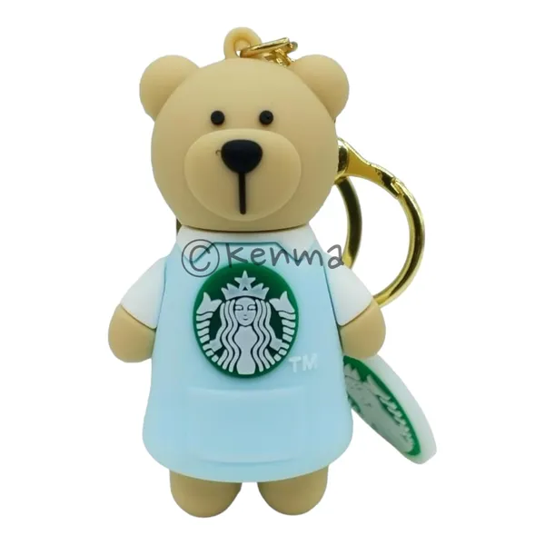 Cute_Star_3D_Blue_Bear_Lanyard_Rubber_Keychain_Lanyard_Charm_Keyring