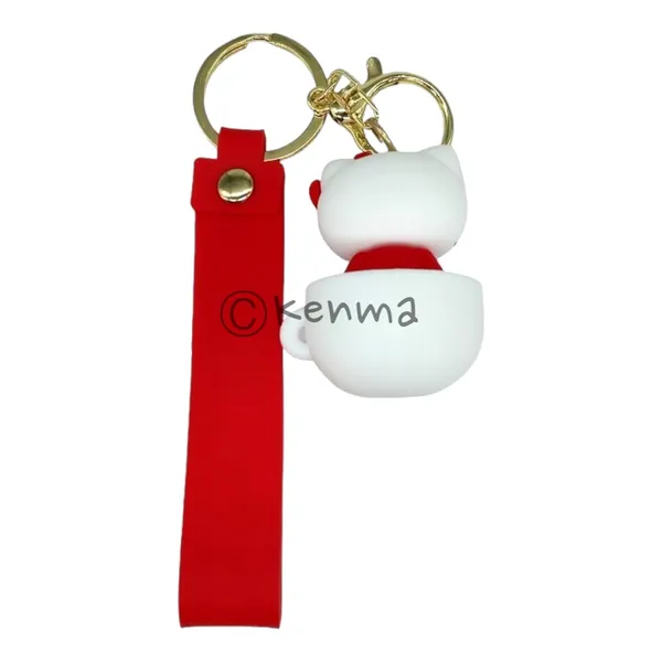 Cute_White_Hello_Kitty_Inside_Of_Cup_Lanyard_Rubber_Keychain_Lanyard_Charm_Keyring