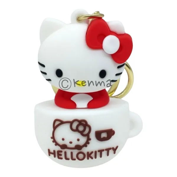 Cute_White_Hello_Kitty_Inside_Of_Cup_Lanyard_Rubber_Keychain_Lanyard_Charm_Keyring