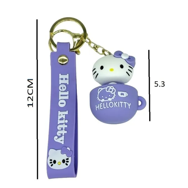 Cute_White_Hello_Kitty_Inside_Of_Purpule_Cup_Lanyard_Rubber_Keychain_Lanyard_Charm_Keyring