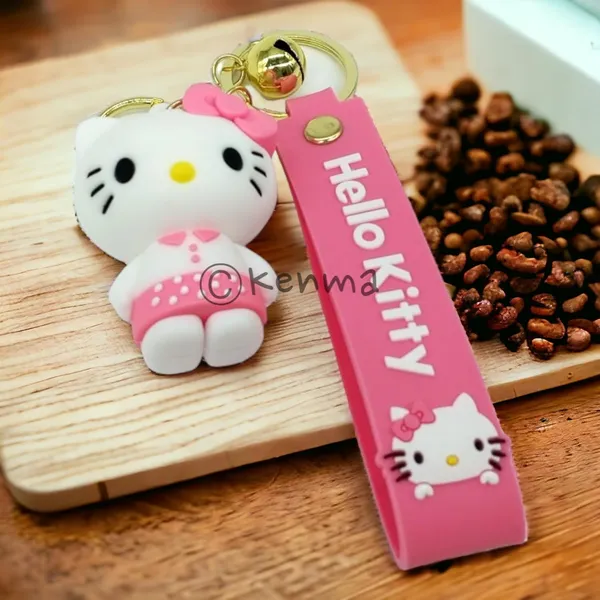 Cute_White_3D_Hello_Kitty_Lanyard_Rubber_Keychain_Lanyard_Charm_Model_2_Keyring