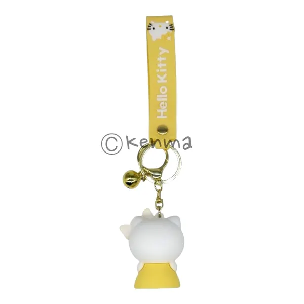 Cute_Yellow_Hello_Kitty_Model_2_3D_Keychain_Lanyard_Charm_Keyring