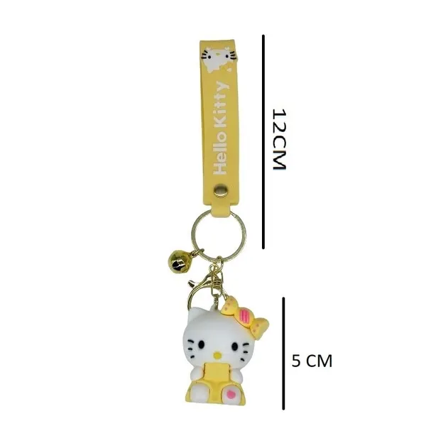Cute_Yellow_Hello_Kitty_Model_2_3D_Keychain_Lanyard_Charm_Keyring