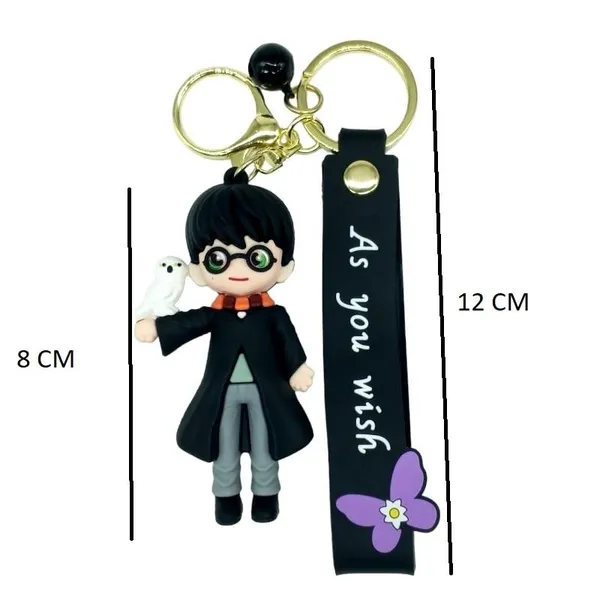 Hari_White_Peagon_On_Hand_Standing_3D_Lanyard_Rubber_Keychain_Lanyard_Charm_Keyring