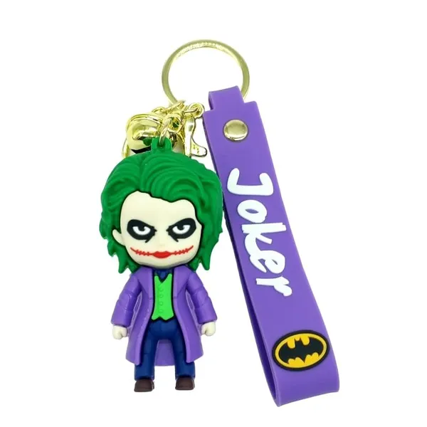Joker_Standing_3D_Lanyard_Rubber_Keychain_Lanyard_Charm_Keyring