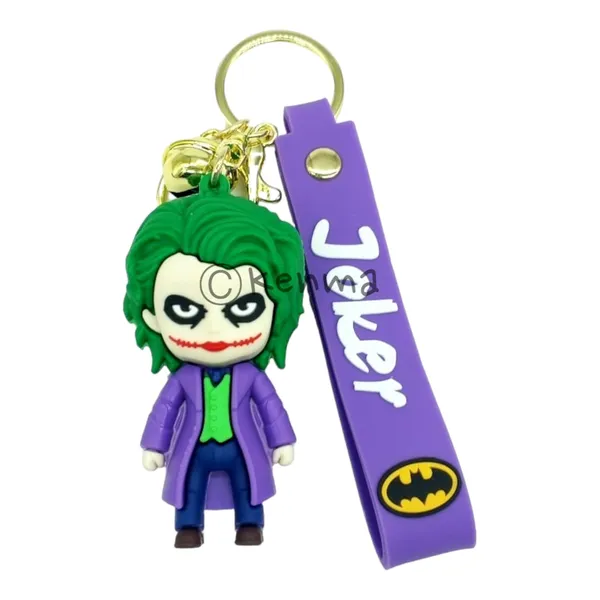 Joker_Standing_3D_Lanyard_Rubber_Keychain_Lanyard_Charm_Keyring