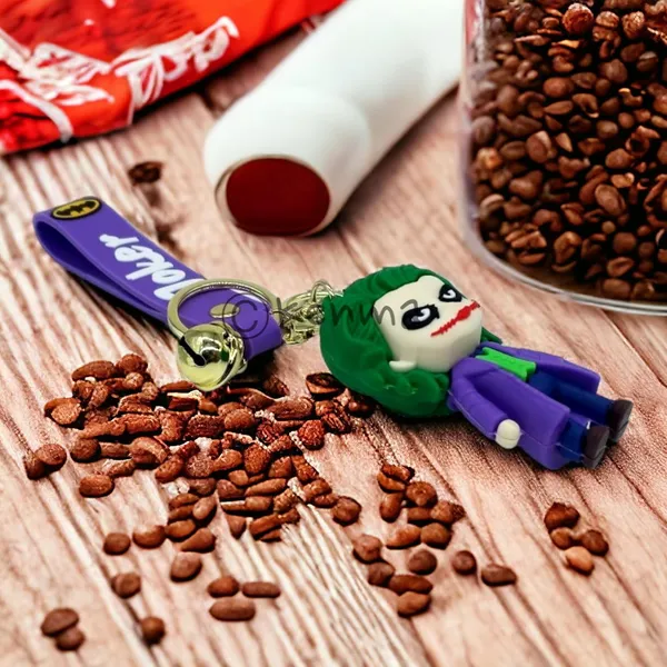 Joker_Standing_3D_Lanyard_Rubber_Keychain_Lanyard_Charm_Keyring