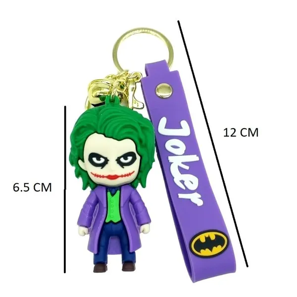 Joker_Standing_3D_Lanyard_Rubber_Keychain_Lanyard_Charm_Keyring