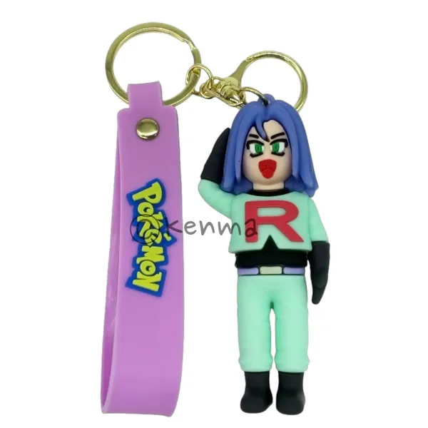 3D_James_Team_Rocket_Lanyard_Rubber_Keychain_Lanyard_Charm