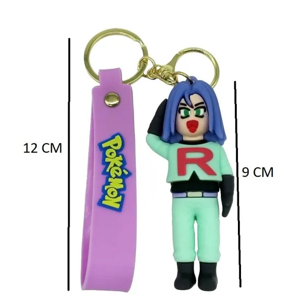 3D_James_Team_Rocket_Lanyard_Rubber_Keychain_Lanyard_Charm