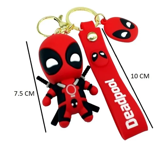 Superhero_Deadpool_Red_3D_Standing_Keychain_Lanyard_Charm_Keyring