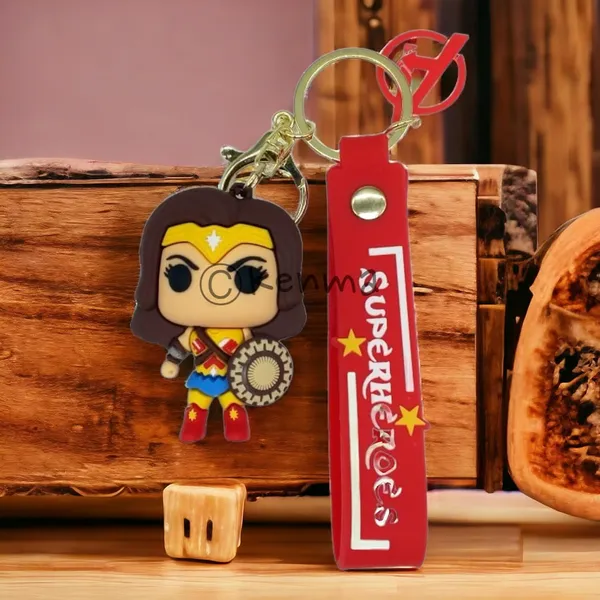Wonder_Woman_Standing_Lanyard_Rubber_Keychain_Lanyard_Charm