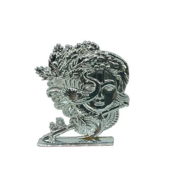 Lord_Krishna_Face_Silver_Murti_Idol_Figure_For_Desk_Table_&_Car_Dashboard_Metal_Figure_Accessory_Figurine_Model_10_(6.5_Cm)
