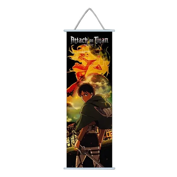 Attack_On_Titans_Assault_Eren_Yeager_Wall_Scroll_|_Canvas_Hanging_Paintings_Wall_Art_Decor_For_Home_Dorm_Office_(70_X_25_Cm)