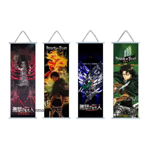 Attack_On_Titans_Assault_Eren_Yeager_Wall_Scroll_|_Canvas_Hanging_Paintings_Wall_Art_Decor_For_Home_Dorm_Office_(70_X_25_Cm)