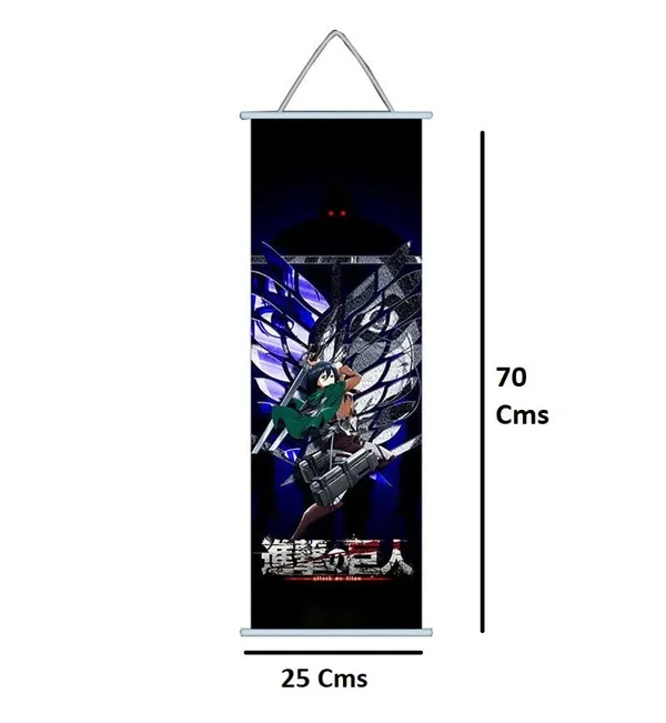 Attack_On_Titans_Mikasa_Ackerman_Wall_Scroll_|_Canvas_Hanging_Paintings_Wall_Art_Decor_For_Home_Dorm_Office_(70_X_25_Cm)