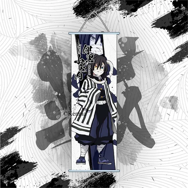 Demon_Slayer_Iguro_Obanai_Anime_Poster_Wall_Scroll_|_Art_Demon_Slaying_Corps_Canvas_Hanging_Paintings_Wall_Art_Decor_For_Home_Dorm_Office_(70_X_25_Cm)