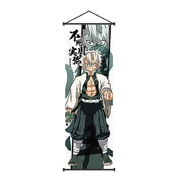 Demon_Slayer_Shinazugawa_Sanemi_Anime_Poster_Wall_Scroll_|_Art_Demon_Slaying_Corps_Canvas_Hanging_Paintings_Wall_Art_Decor_For_Home_Dorm_Office_(70_X_25_Cm)