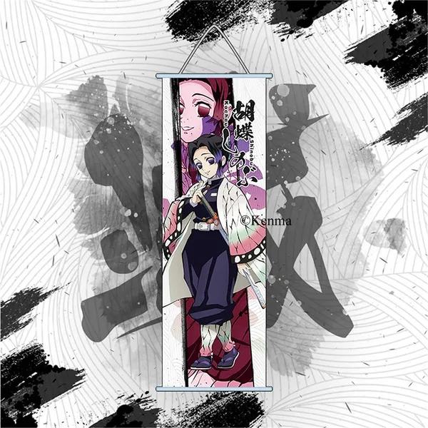 Demon_Slayer_Shinobu_Kochou_Anime_Poster_Wall_Scroll_|_Art_Demon_Slaying_Corps_Canvas_Hanging_Paintings_Wall_Art_Decor_For_Home_Dorm_Office_(70_X_25_Cm)
