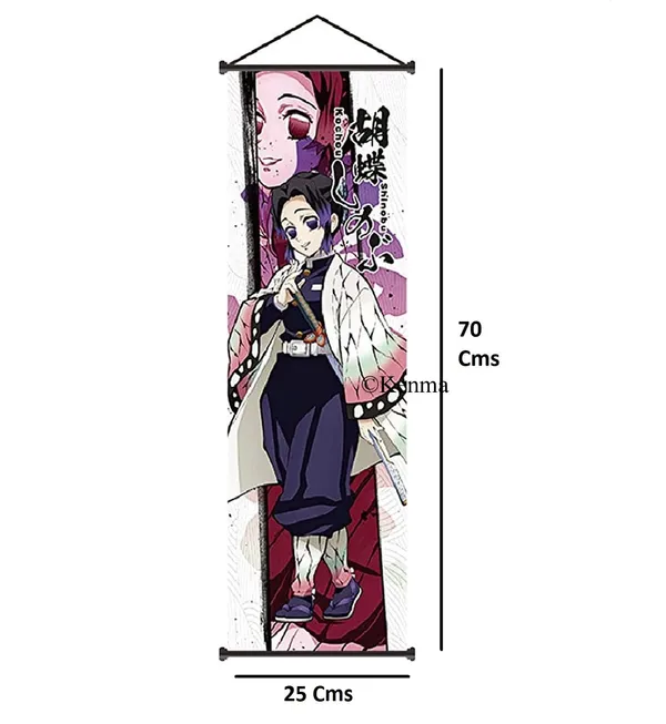 Demon_Slayer_Shinobu_Kochou_Anime_Poster_Wall_Scroll_|_Art_Demon_Slaying_Corps_Canvas_Hanging_Paintings_Wall_Art_Decor_For_Home_Dorm_Office_(70_X_25_Cm)