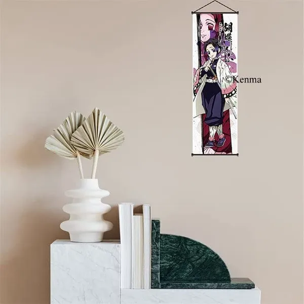 Demon_Slayer_Shinobu_Kochou_Anime_Poster_Wall_Scroll_|_Art_Demon_Slaying_Corps_Canvas_Hanging_Paintings_Wall_Art_Decor_For_Home_Dorm_Office_(70_X_25_Cm)