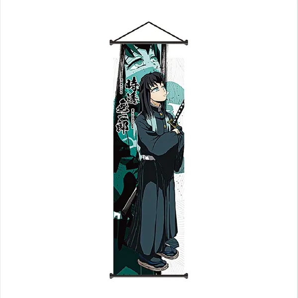 Demon_Slayer_Tokitou_Muichirou_Anime_Poster_Wall_Scroll_|_Art_Demon_Slaying_Corps_Canvas_Hanging_Paintings_Wall_Art_Decor_For_Home_Dorm_Office_(70_X_25_Cm)