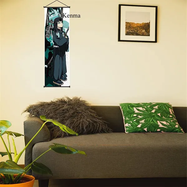 Demon_Slayer_Tokitou_Muichirou_Anime_Poster_Wall_Scroll_|_Art_Demon_Slaying_Corps_Canvas_Hanging_Paintings_Wall_Art_Decor_For_Home_Dorm_Office_(70_X_25_Cm)
