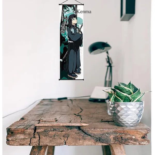 Demon_Slayer_Tokitou_Muichirou_Anime_Poster_Wall_Scroll_|_Art_Demon_Slaying_Corps_Canvas_Hanging_Paintings_Wall_Art_Decor_For_Home_Dorm_Office_(70_X_25_Cm)