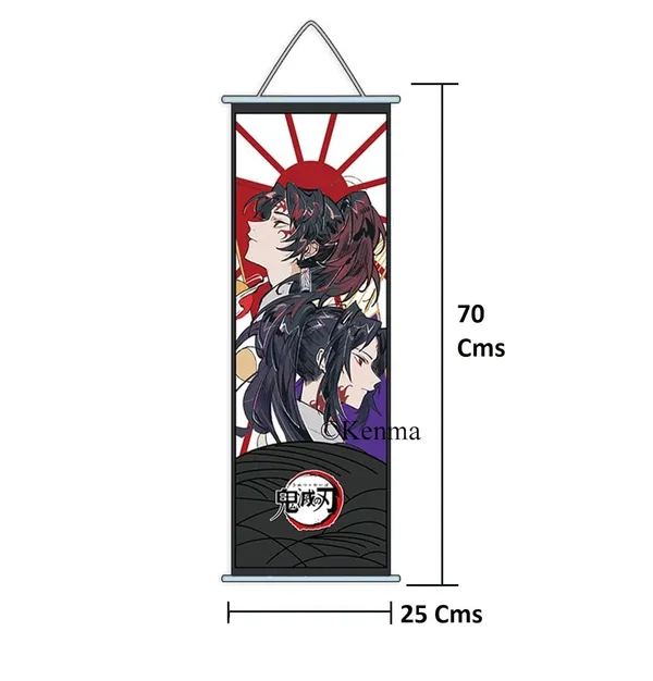 Demon_Slayer_Tsugikuni_Yoriichi_Model_2_Anime_Poster_Wall_Scroll_|_Art_Demon_Slaying_Corps_Canvas_Hanging_Paintings_Wall_Art_Decor_For_Home_Dorm_Office_(70_X_25_Cm)