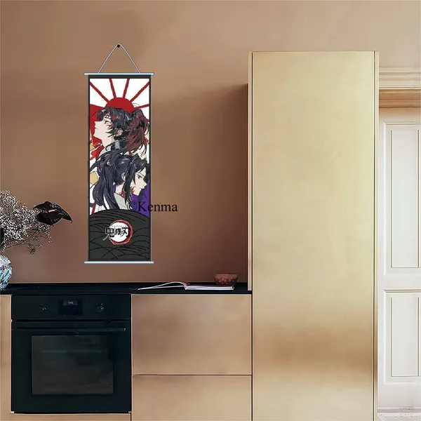 Demon_Slayer_Tsugikuni_Yoriichi_Model_2_Anime_Poster_Wall_Scroll_|_Art_Demon_Slaying_Corps_Canvas_Hanging_Paintings_Wall_Art_Decor_For_Home_Dorm_Office_(70_X_25_Cm)