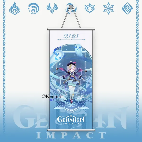 Genshin_Impact_2121_Anime_Poster_Wall_Scroll_|_Art_Demon_Slaying_Corps_Canvas_Hanging_Paintings_Wall_Art_Decor_For_Home_Dorm_Office_(70_X_25_Cm)