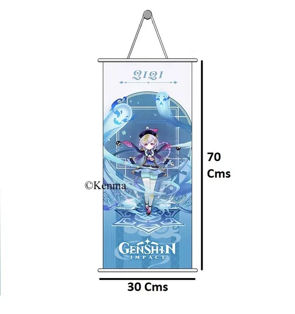 Genshin_Impact_2121_Anime_Poster_Wall_Scroll_|_Art_Demon_Slaying_Corps_Canvas_Hanging_Paintings_Wall_Art_Decor_For_Home_Dorm_Office_(70_X_25_Cm)