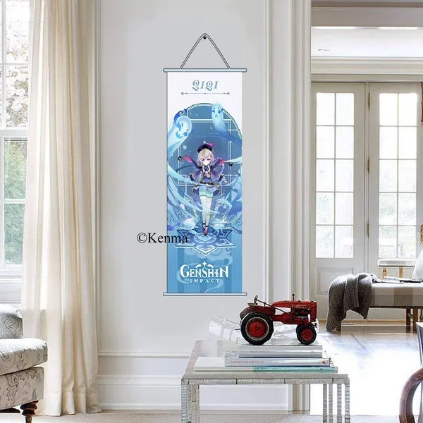 Genshin_Impact_2121_Anime_Poster_Wall_Scroll_|_Art_Demon_Slaying_Corps_Canvas_Hanging_Paintings_Wall_Art_Decor_For_Home_Dorm_Office_(70_X_25_Cm)