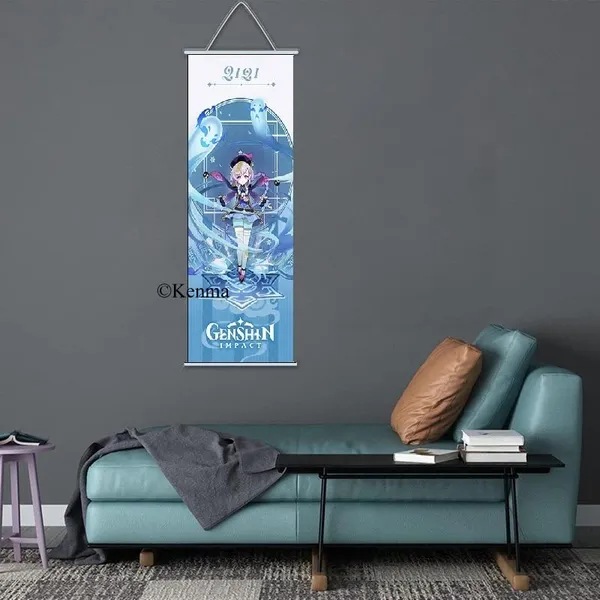 Genshin_Impact_2121_Anime_Poster_Wall_Scroll_|_Art_Demon_Slaying_Corps_Canvas_Hanging_Paintings_Wall_Art_Decor_For_Home_Dorm_Office_(70_X_25_Cm)
