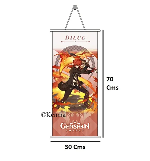 Genshin_Impact_Diluc_Anime_Poster_Wall_Scroll_|_Art_Canvas_Hanging_Paintings_Wall_Art_Decor_For_Home_Dorm_Office_(70_X_25_Cm)