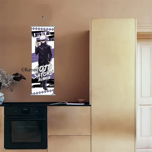 Jujutsu_Kaisen_Gojo_Satoru_Anime_Poster_Wall_Scroll_|_Art_Canvas_Hanging_Paintings_Wall_Art_Decor_For_Home_Dorm_Office_(70_X_25_Cm)