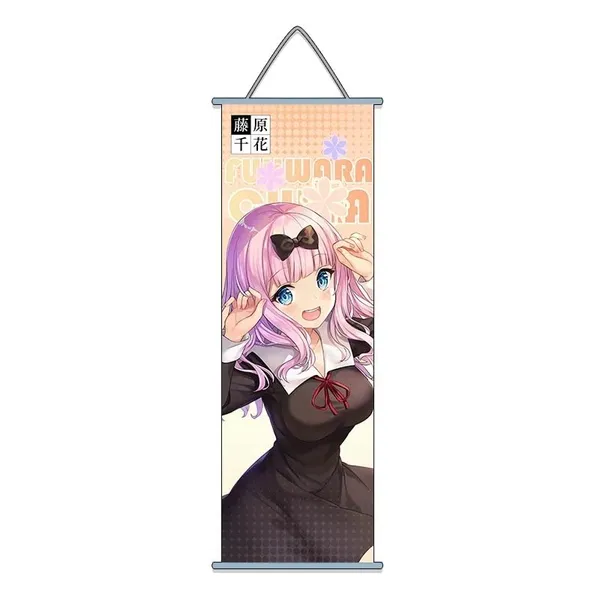 Love_Is_War_Kaguya_Fujiwara_Anime_Anime_Poster_Wall_Scroll_|_Art_Canvas_Hanging_Paintings_Wall_Art_Decor_For_Home_Dorm_Office_(70_X_25_Cm)