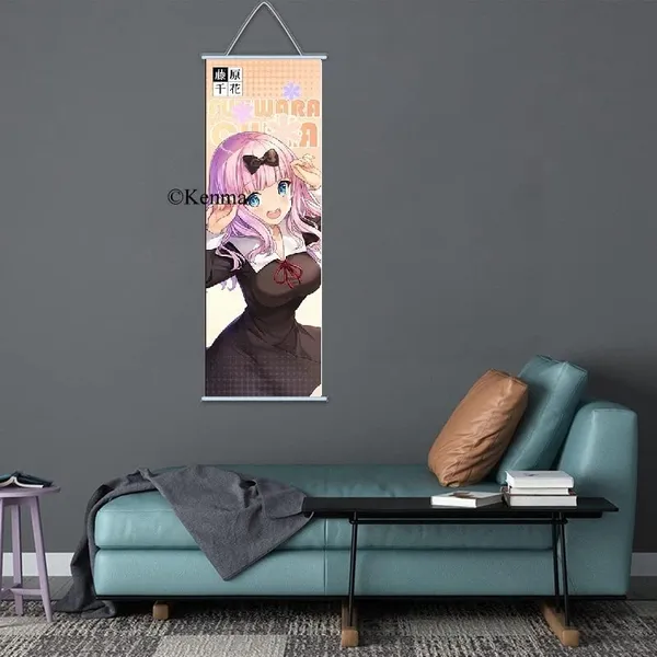 Love_Is_War_Kaguya_Fujiwara_Anime_Anime_Poster_Wall_Scroll_|_Art_Canvas_Hanging_Paintings_Wall_Art_Decor_For_Home_Dorm_Office_(70_X_25_Cm)