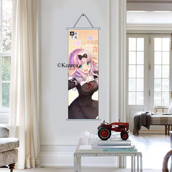 Love_Is_War_Kaguya_Fujiwara_Anime_Anime_Poster_Wall_Scroll_|_Art_Canvas_Hanging_Paintings_Wall_Art_Decor_For_Home_Dorm_Office_(70_X_25_Cm)