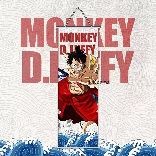 One_Piece_Monkey_D_Luffy_Anime_Poster_Wall_Scroll_|_Art_Canvas_Hanging_Paintings_Wall_Art_Decor_For_Home_Dorm_Office_(70_X_25_Cm)
