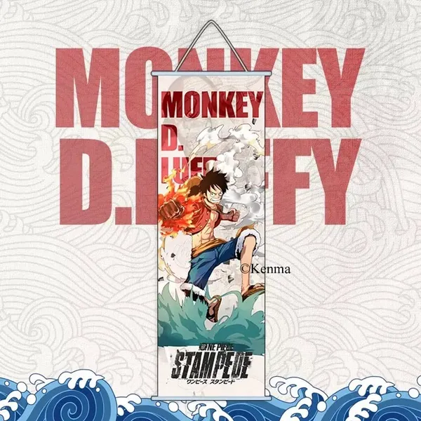 One_Piece_Monkey_D_Luffy_Model_2_Anime_Poster_Wall_Scroll_Art_Canvas_Hanging_Paintings_Wall_Art_Decor_For_Home_Dorm_Office_(70_X_25_Cm)