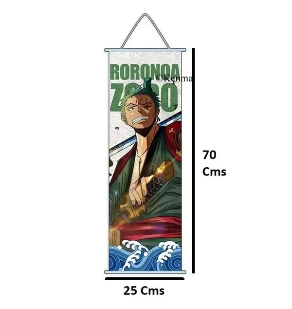 One_Piece_Roronoa_Zoro_Model_2_Anime_Poster_Wall_Scroll_|_Art_Canvas_Hanging_Paintings_Wall_Art_Decor_For_Home_Dorm_Office_(70_X_25_Cm)