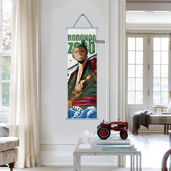 One_Piece_Roronoa_Zoro_Model_2_Anime_Poster_Wall_Scroll_|_Art_Canvas_Hanging_Paintings_Wall_Art_Decor_For_Home_Dorm_Office_(70_X_25_Cm)