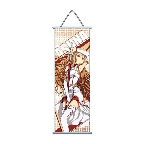 Art_Online_Asuna_Anime_Poster_Wall_Scroll_|_Art_Canvas_Hanging_Paintings_Wall_Art_Decor_For_Home_Dorm_Office_(70_X_25_Cm)