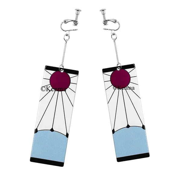 Demon_Slayer_Tanjiro_Hanafuda_Earrings_Anime_Cosplay_Pendants_Accessories_Jewellery