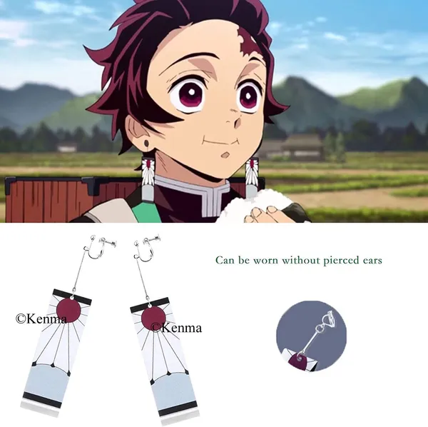 Demon_Slayer_Tanjiro_Hanafuda_Earrings_Anime_Cosplay_Pendants_Accessories_Jewellery