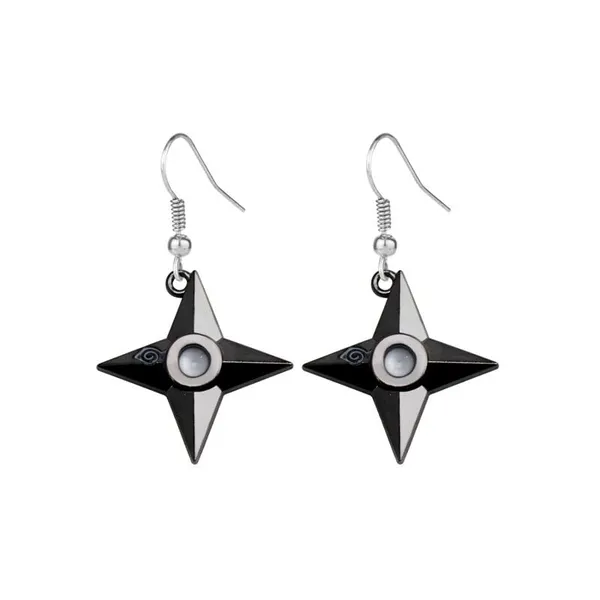 Shuriken_Earrings_Anime_Cosplay_Pendants_Accessories_Jewellery